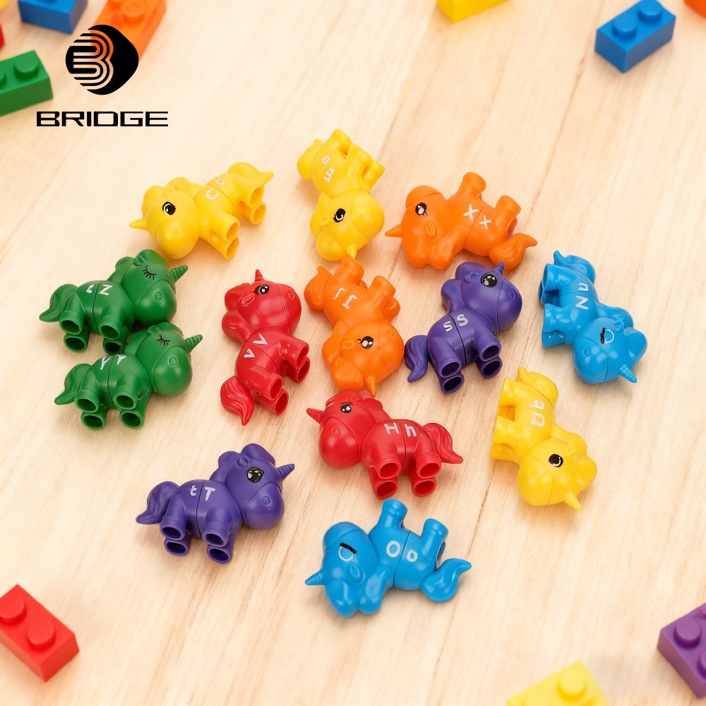 New Plastic Puzzle Toys for Kids Early Education Montessori Letter Horse Classical Diverse Knowledge Game Set Bridge