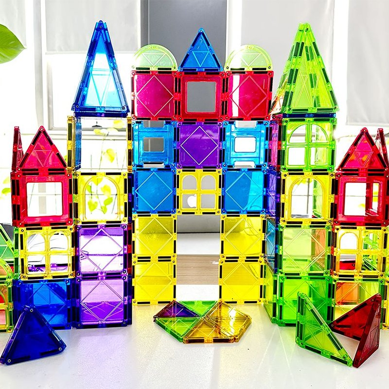 Magnetic Blocks Stem Toys Spark Creativity &amp; Problem-Solving Skills, 3D Puzzle Toys for Kids
