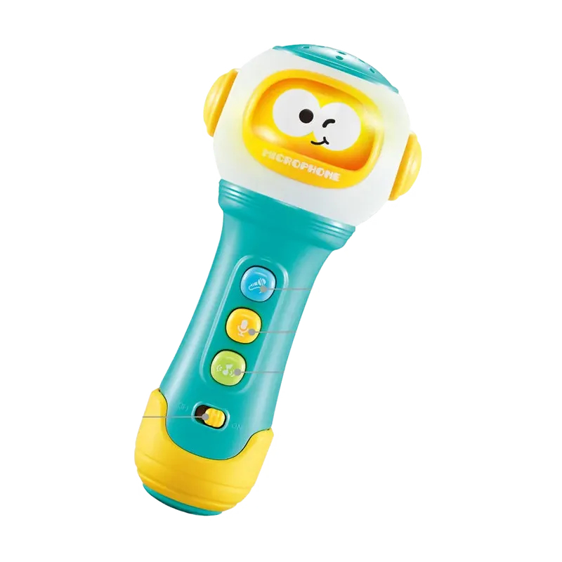 Hot Selling Karaoke Early Educational Toys Funny Interactive Sound and Music Plastic Microphone Toy for Kids Quois