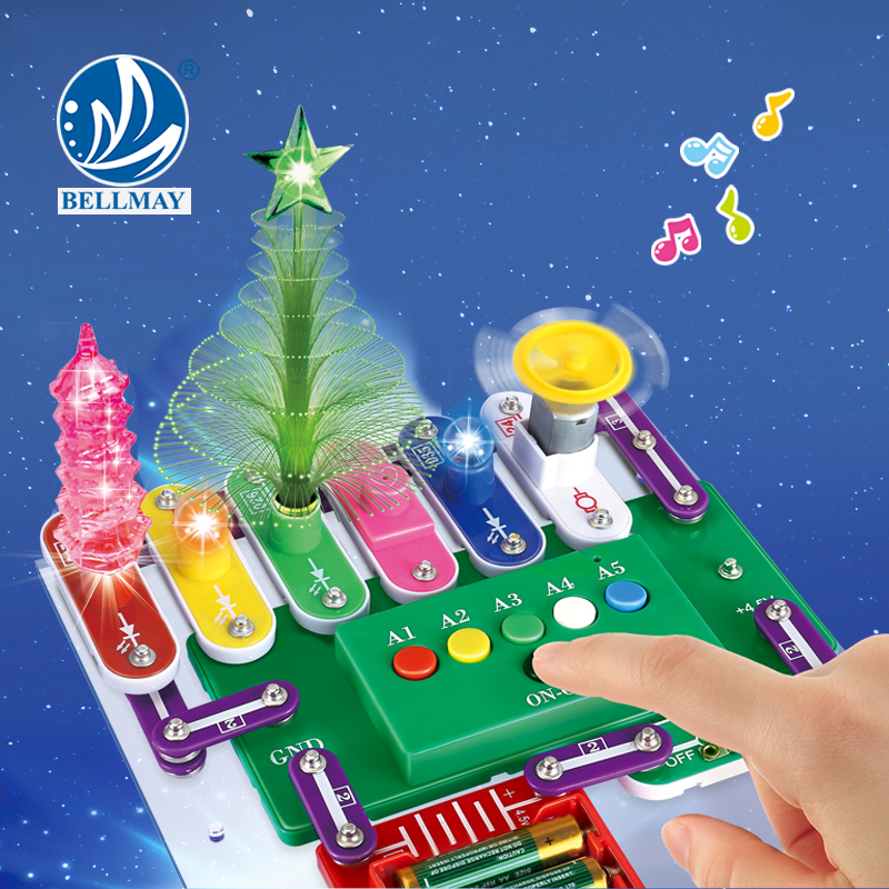 2020 Programmable STEM DIY Electronic Block Kit Educational Toy for Kids