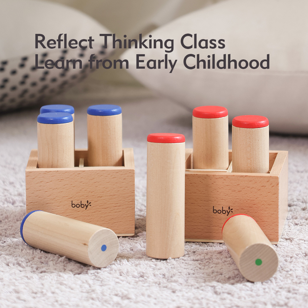Wooden Montessori Educational Toys for Toddlers 1-3 Years Sensory Sound Box Auditory Toy