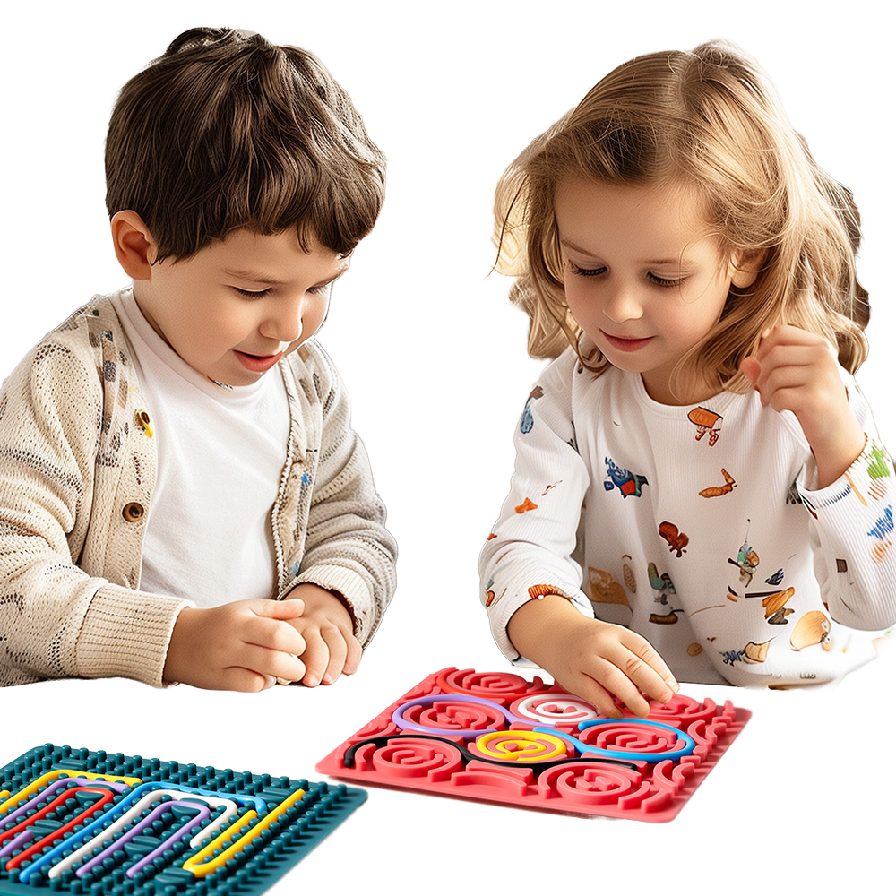Silicon Sensory Fidget Activity Board Educational Toys for Autistic Children Kids and Babies with Autism for Sensitive Senses