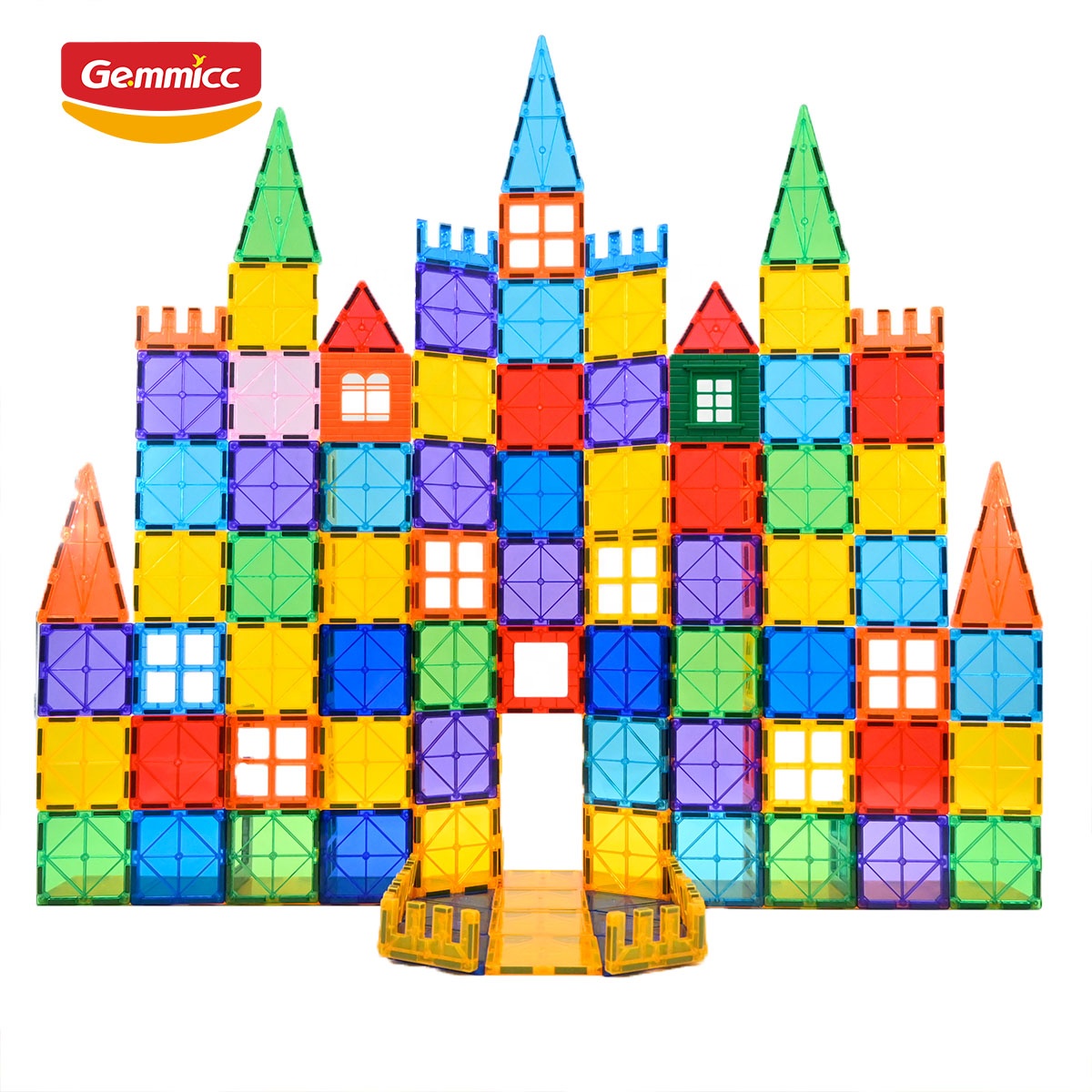 Gemmicc 104 PCS Kindergarten Preschool Montessori Magnetic Educational Toys Building Block Sets