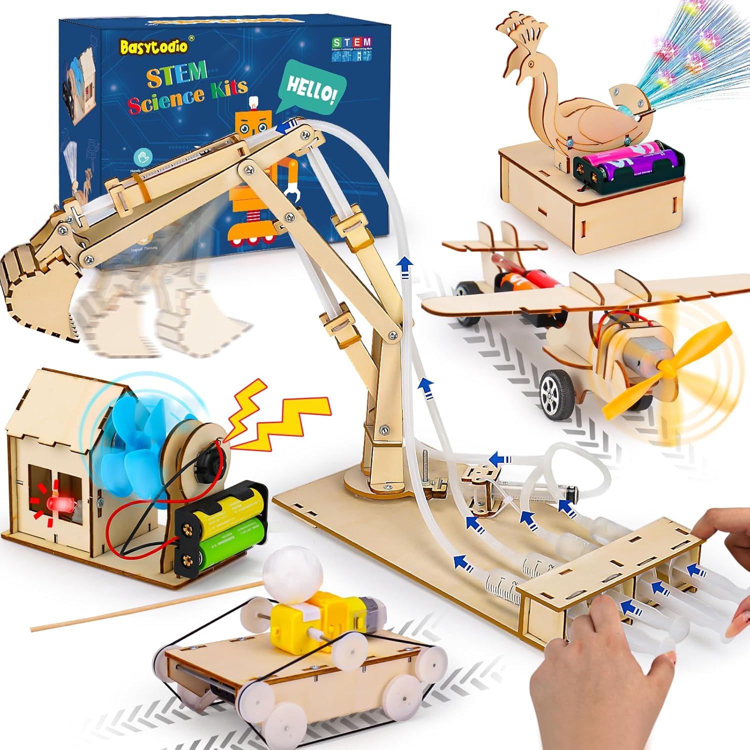 Wholesale Early Educational Learning Physical Experiment Toys Wooden Stem Toy Diy Kits For Kids