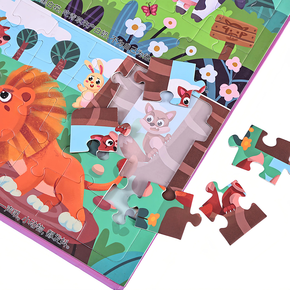 Preschool Education Toys Magnetic Puzzles Educational Puzzle Books Children's Magnetic Puzzles Full-color Printing
