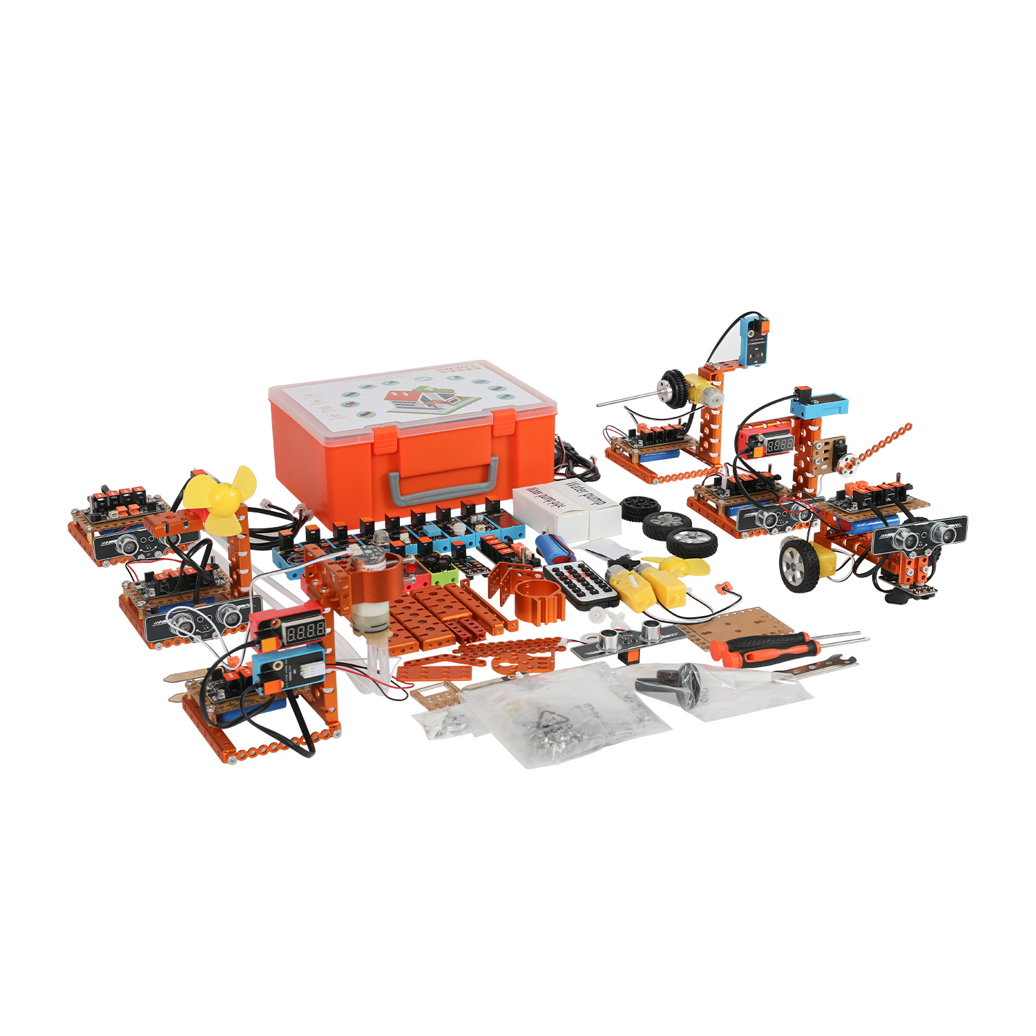 Best Seller 15 1 Intelligent Smart Home Training Kit Kids Educational STEM Building With Mechanical Maker Boards