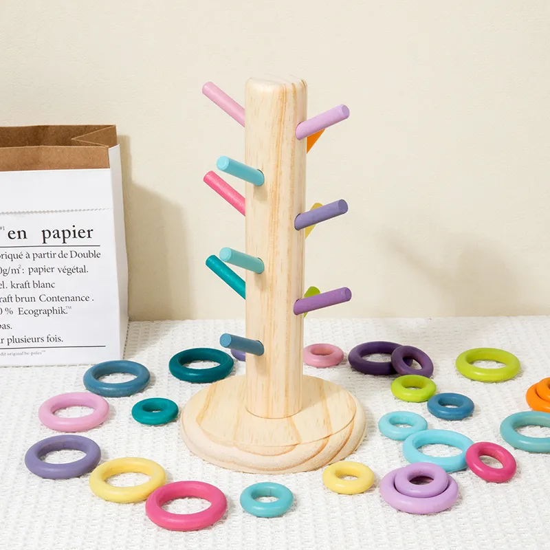 Wooden Ring Stacking Educational Toy Design