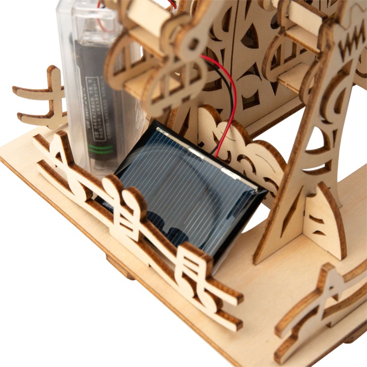 3D Wooden Puzzle Interactive Mechanism Building Model Brain Teaser Educational STEM Toy for Adults Teens