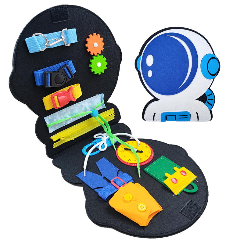 FUAN Children Toddlers Educational Felt Busy Board Animal Princess Montessori Sensory Learning Intelligence Development Toys