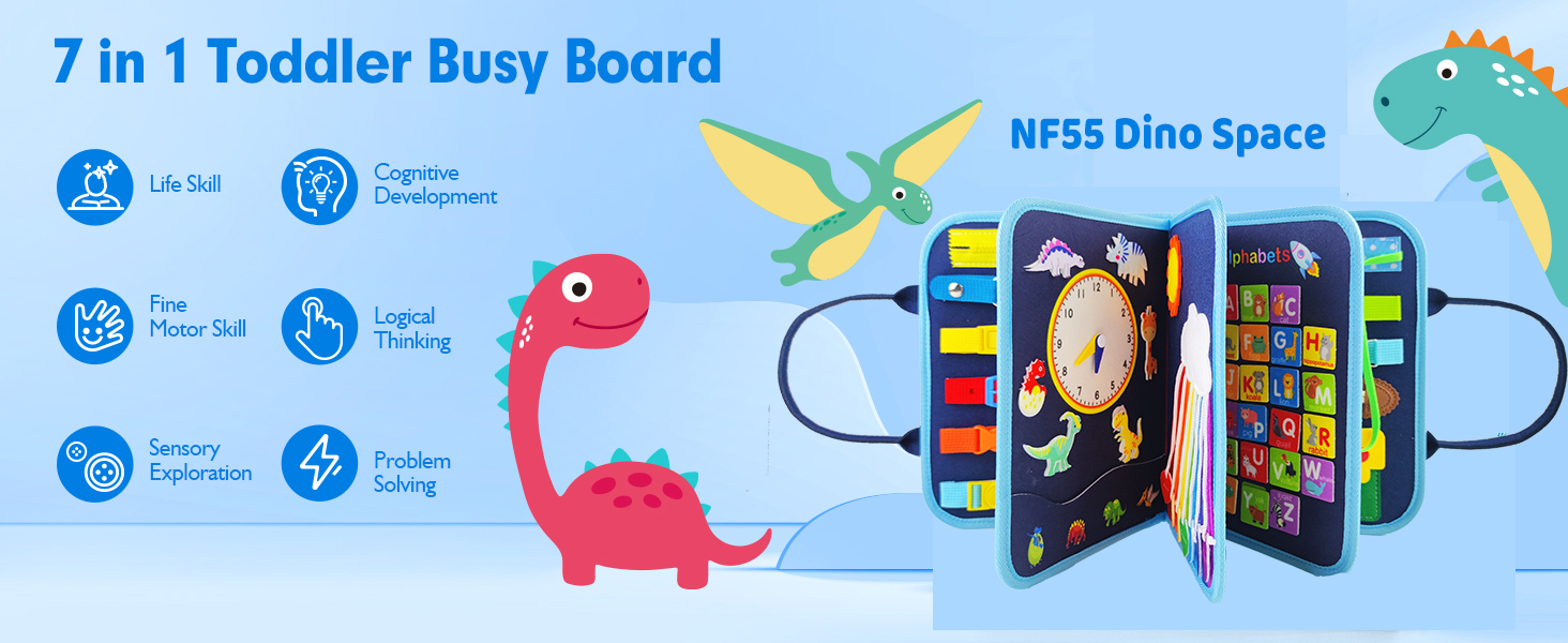 Montessori Toddler Travel Toys Busy Board