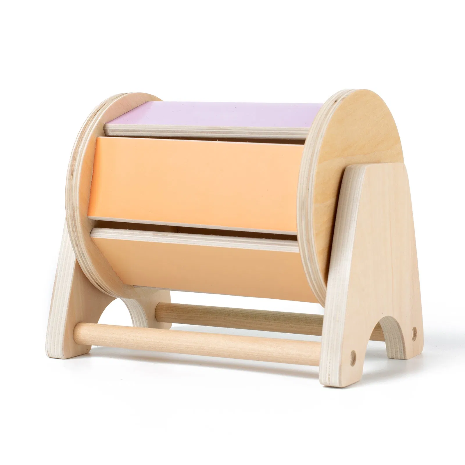 Infant Wooden Multi-Sensory Spinning Drum Montessori Educational Toy