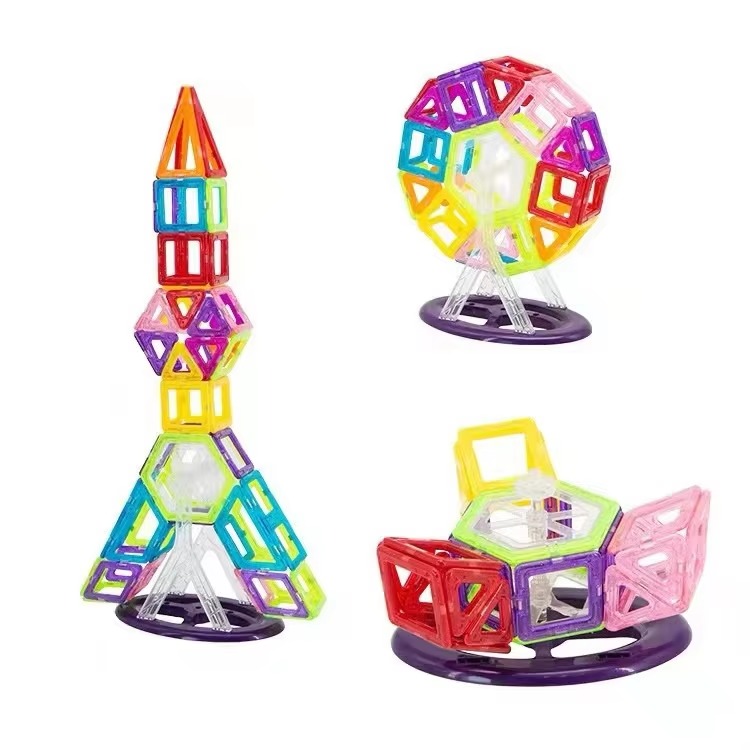 Multi-color ABS Material Preschool Toys Gifts Educational Toys Magnetic Tiles Building Block