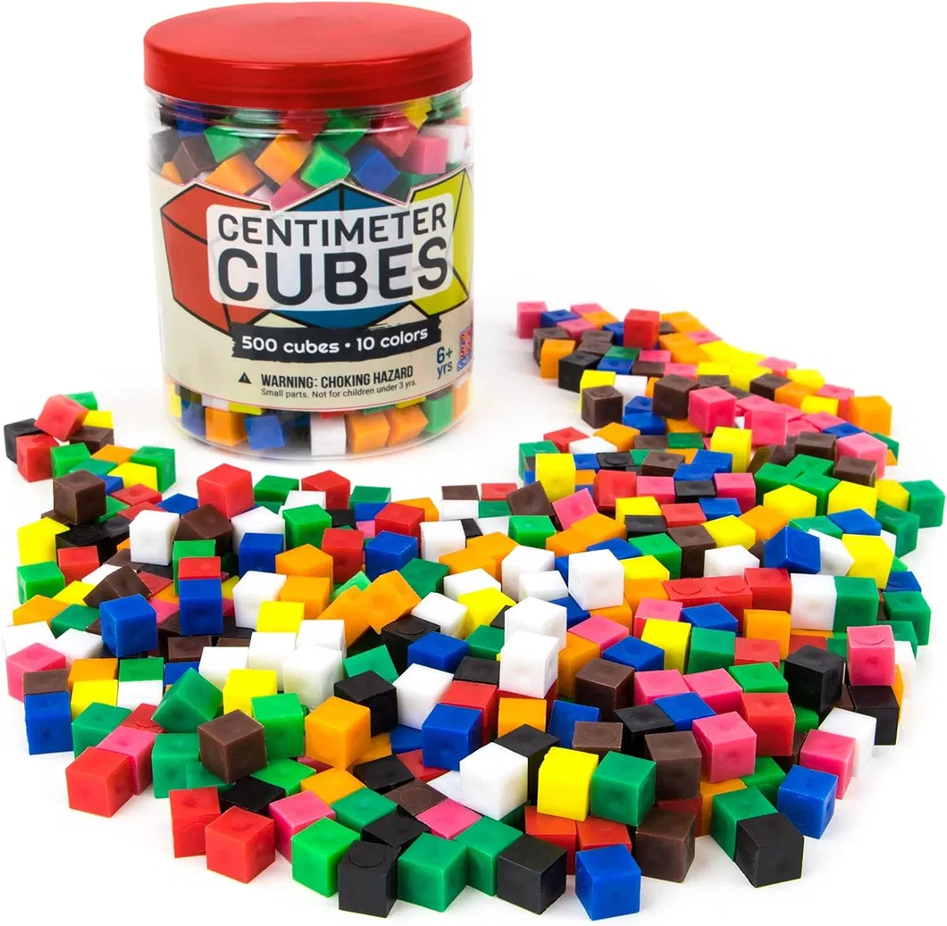 100PCS Rainbow Counting Cubes