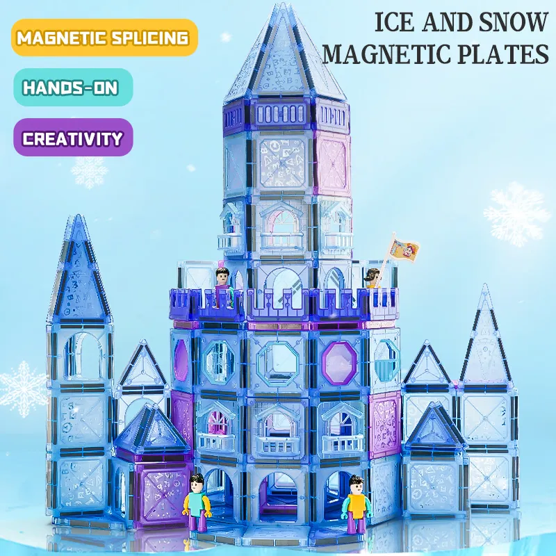 Magnetic Tiles 356PCS Kids Toys Classroom Sensory Toy for Toddlers Stem Learning Building Blocks