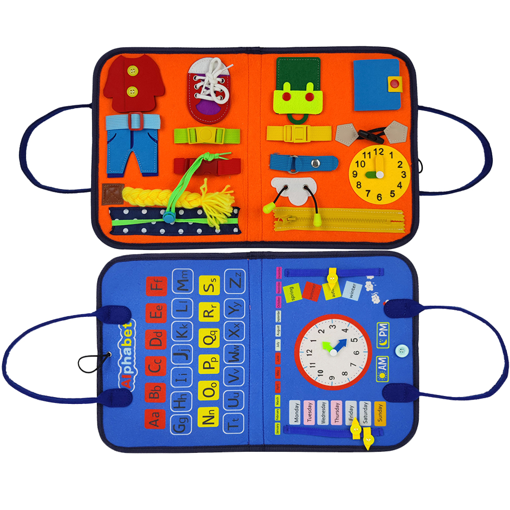 Toy busy board for toddlers