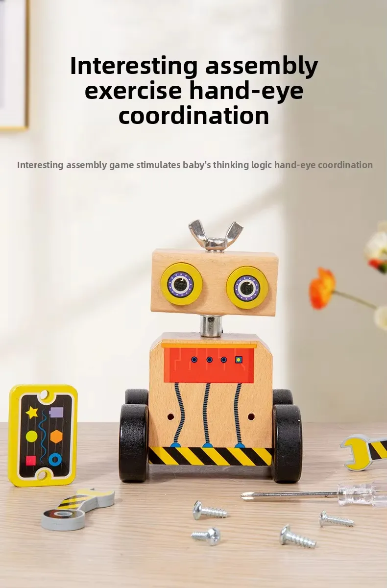 Dinosaur-Themed DIY Wooden Balance Stacking Blocks Set Educational Early Learning Building Toy for Children