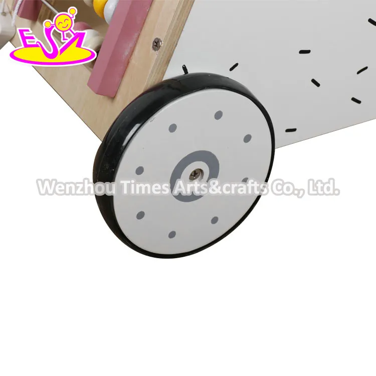 Early Learning Wooden Push Along Activity Walker W16e159b - View 4