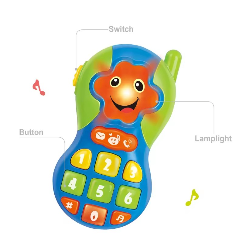 Amazon Wholesale Baby Smart Learning Phone Toys with Lights and Sound for Toddlers &amp; Kids