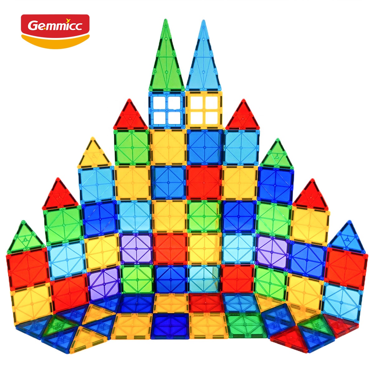 Gemmicc 104 PCS Kindergarten Preschool Montessori Magnetic Educational Toys Building Block Sets