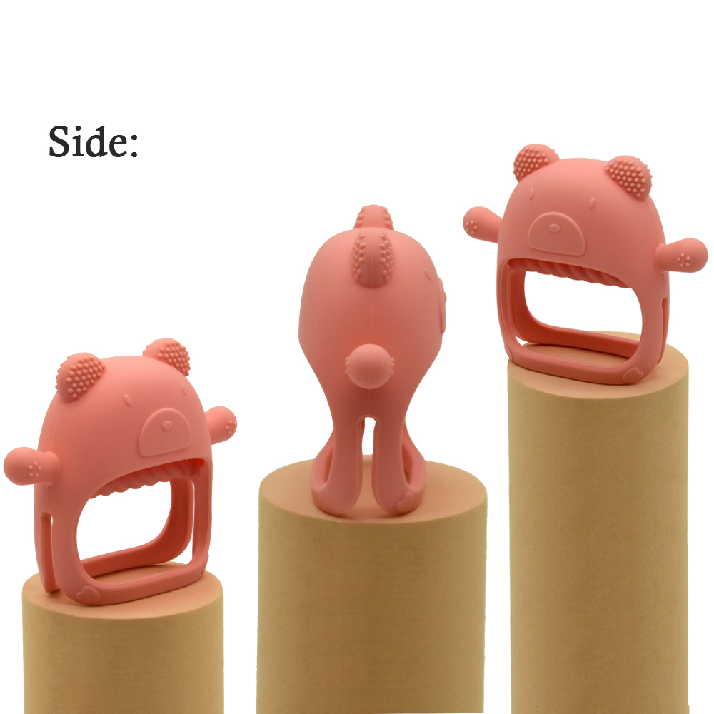 Food Grade Silicone Soft Toy Baby Teether Wristband Anti Dropping Reusable Chewing Toy Pacifier Molar Teething Relief Biting