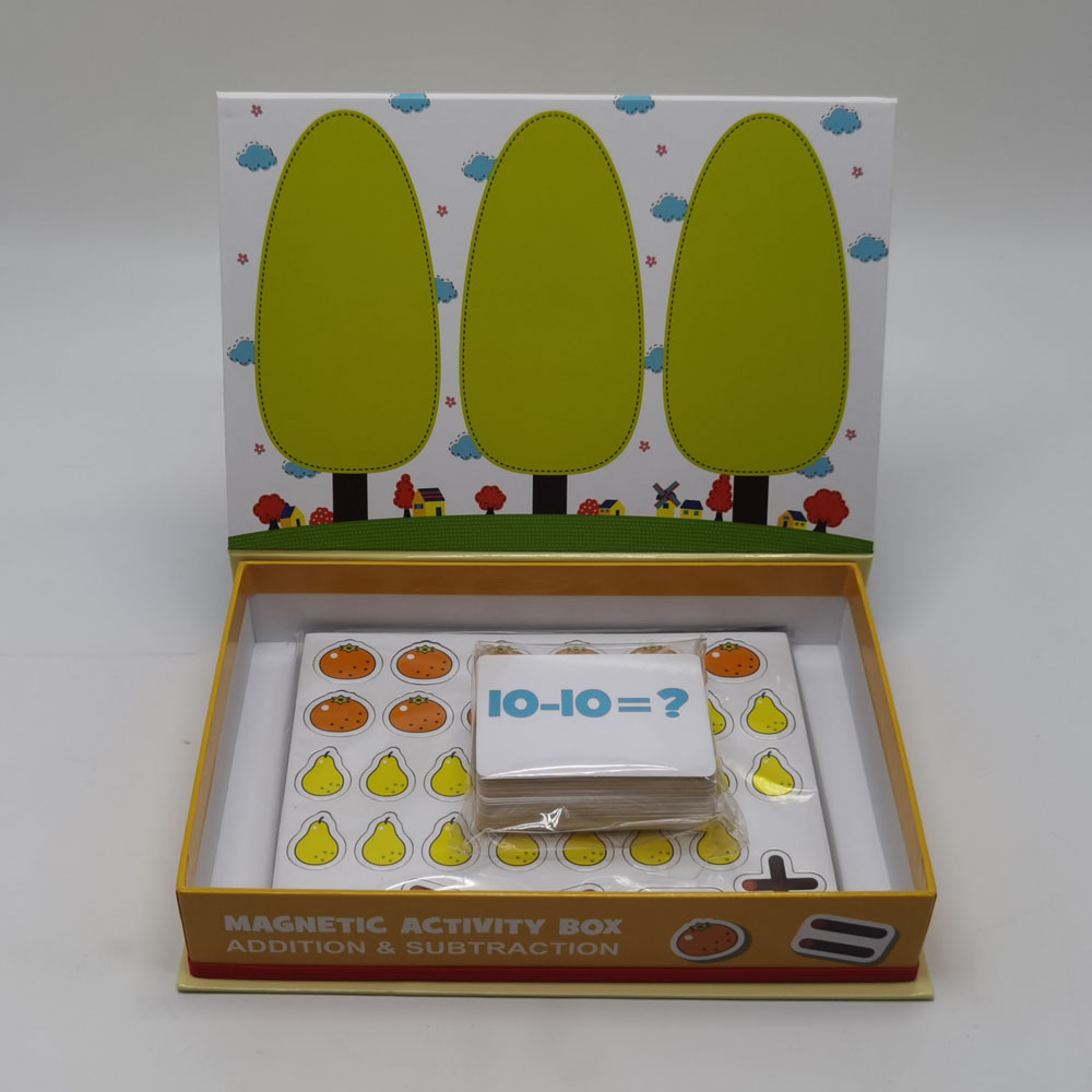 Hot Activity Box Educational Jigsaw Puzzle with Paper Pieces for Kindergarten Kids-Fun Math Learning Subtraction Study Gift