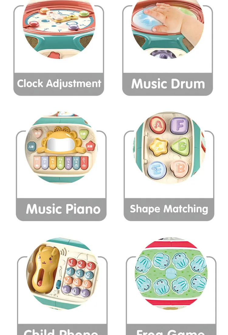 Infant Early Educational Octahedron Drum Detail Image 4