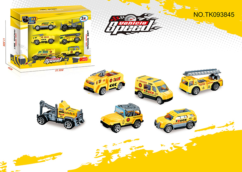 6 PCS Building Kit 6-in-1 Kids Model Engineering Construction Vehicle Sets Learning Toy