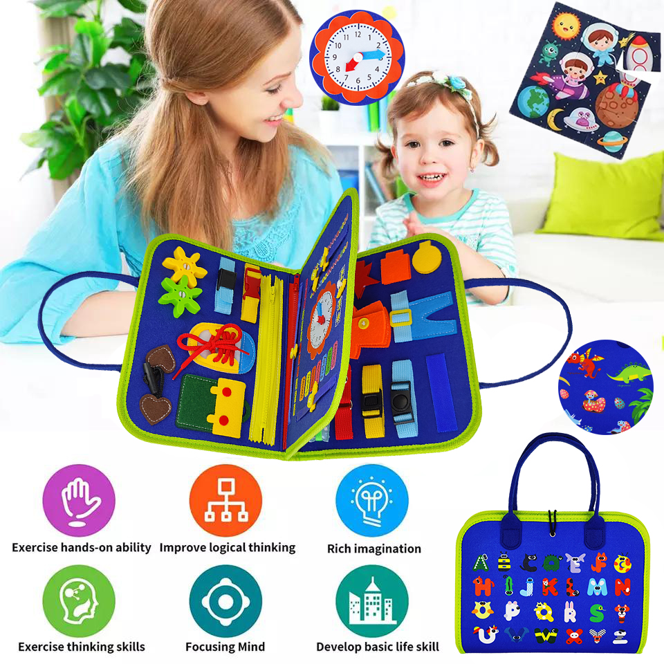 Montessori Toys Busy Board Banner