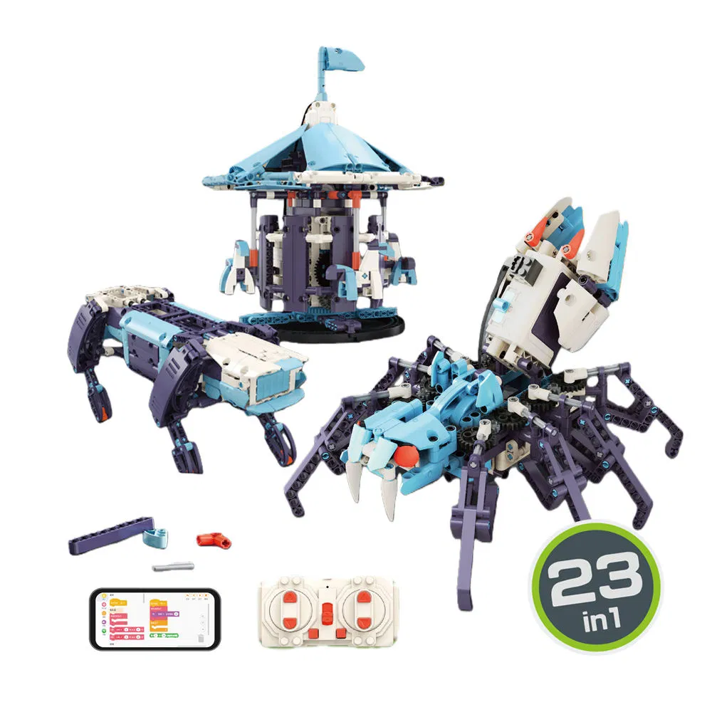 Xinbo Programming Robot Building Blocks Design 23 in 1 Dual Motor Physics Science Education Toys DIY Kid Toy Robot