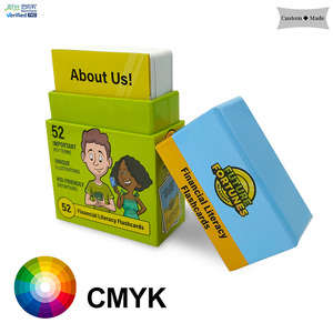 Custom Financial Literacy Card Game For Kids Educational Money Management Learning Flash Cards With Premium Lid And Base Box