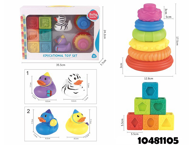Toddler Tower of Learning: Stacking Rings for Babies and Toddlers - Montessori Stackable Toys for Toddlers, Encouraging Creativity and Coordination