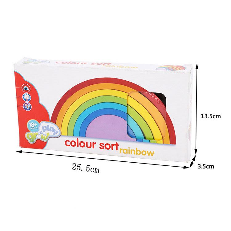 Colorful Wooden Educational Toy for 2 to 4 Year Olds Developing Intelligence