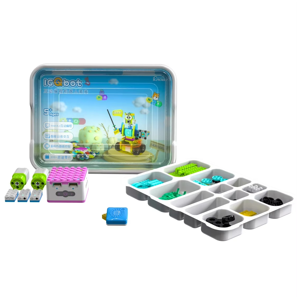 Children's Educational Interactive Coding Robot 1:8 Scale Model Toy for Learning Human-Robot Interaction Comes Box Packaging
