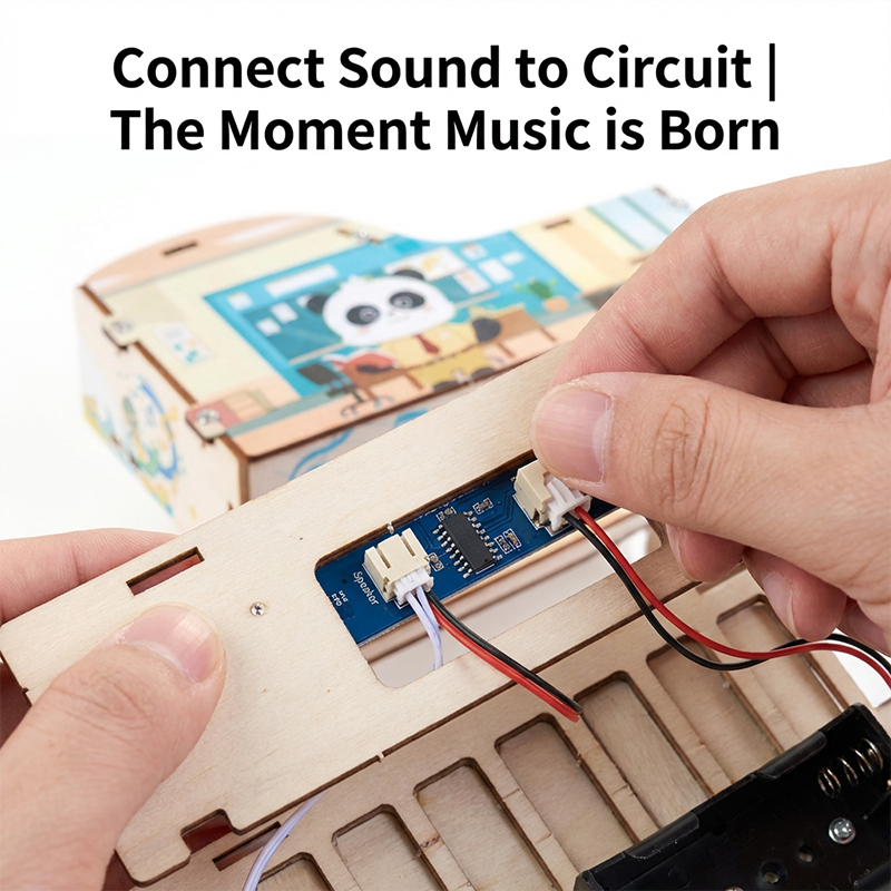 Provide Stem Curriculum Starter Kit Wooden Electronic Piano Children Stem Educational Robot Diy Kit For Kids