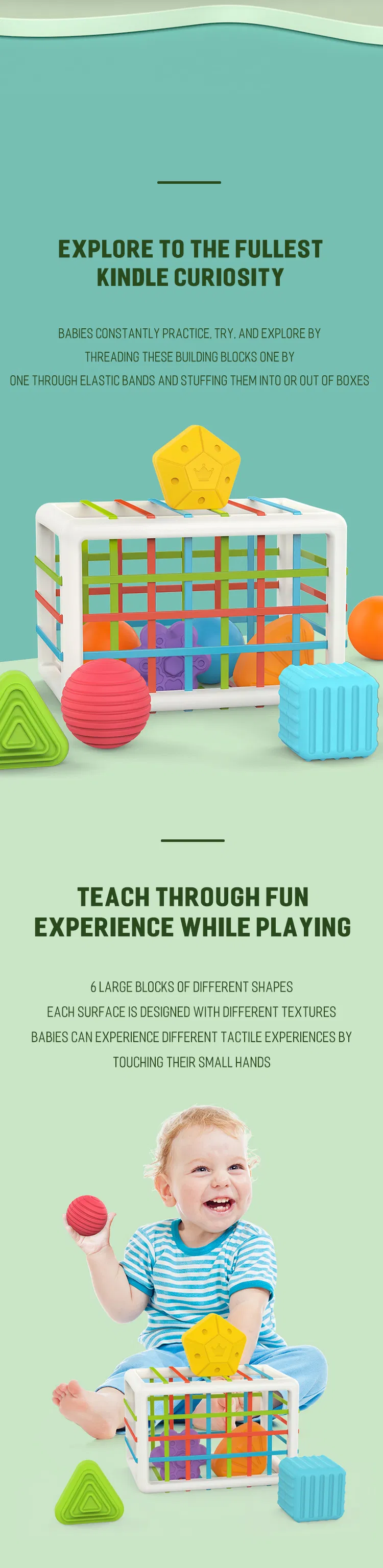 Sensory Shape Sorting Toy Detail 3
