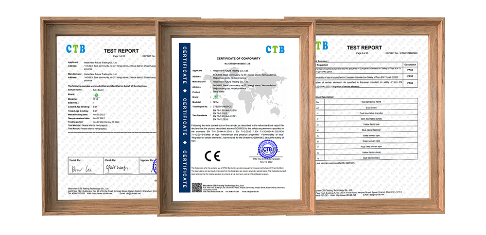 CE and EN71 Certification Documents