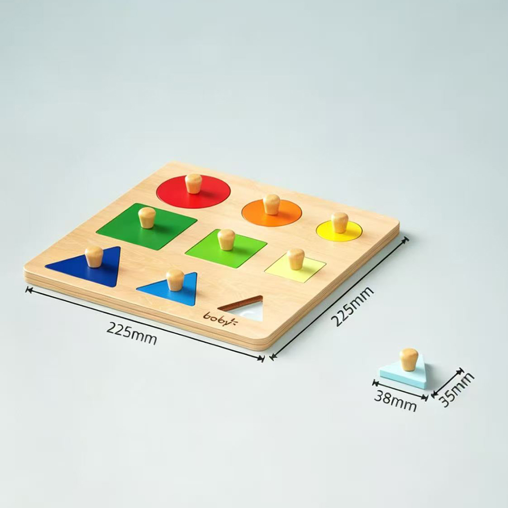 Montessori Wooden Sensory Toys for Kids 1-2 Years Educational Shape Size Gradient Puzzle