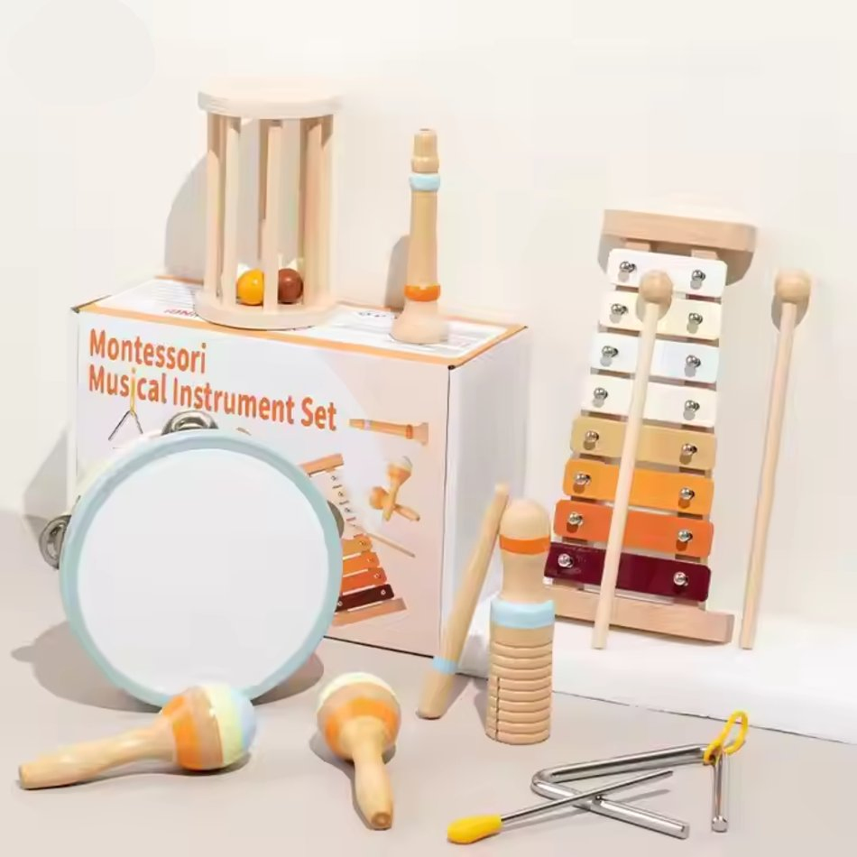 Hot Selling Wooden Percussion Instruments Kindergarten Vocal Enlightenment Science Education Toy for Kid