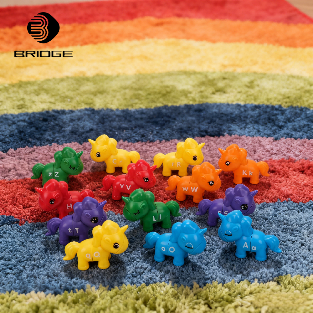 New Plastic Puzzle Toys for Kids Early Education Montessori Letter Horse Classical Diverse Knowledge Game Set Bridge
