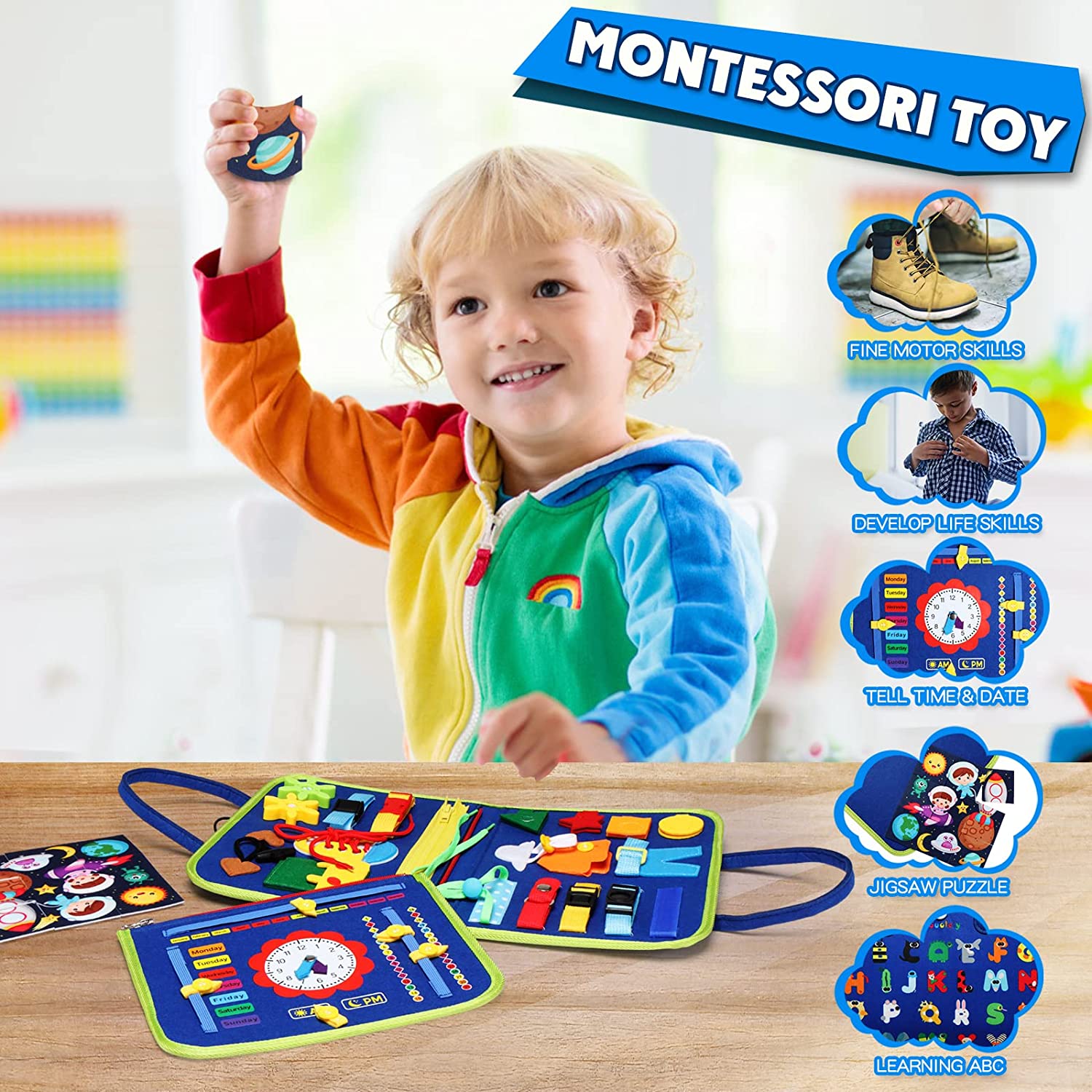 Toddler Busy Board Details