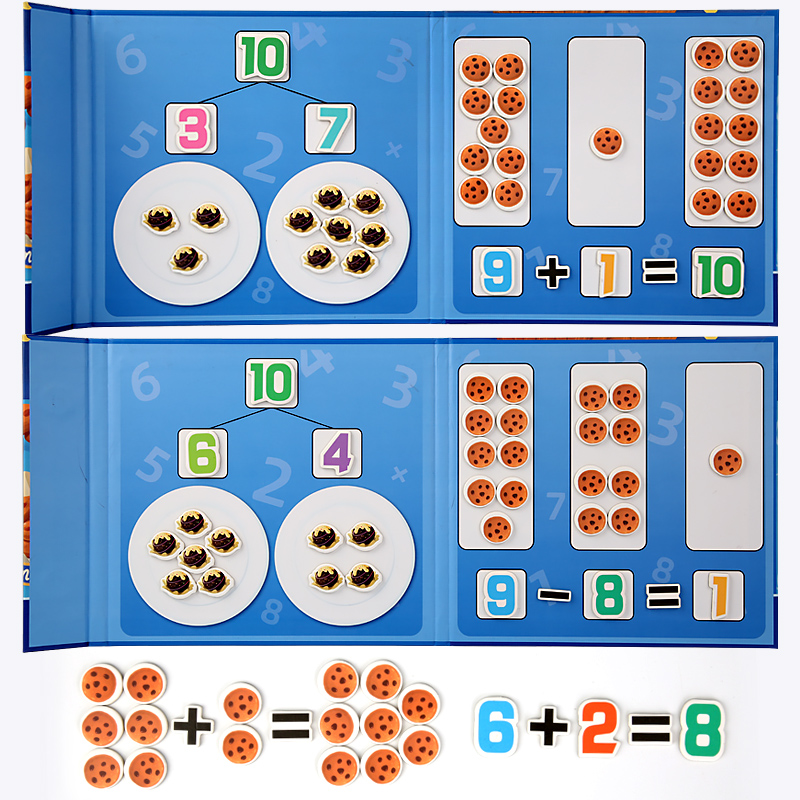 Best-sellingkids Toys Educational 1-10 Number Decomposition Jigsaw Book Math Toys Educational for Kids