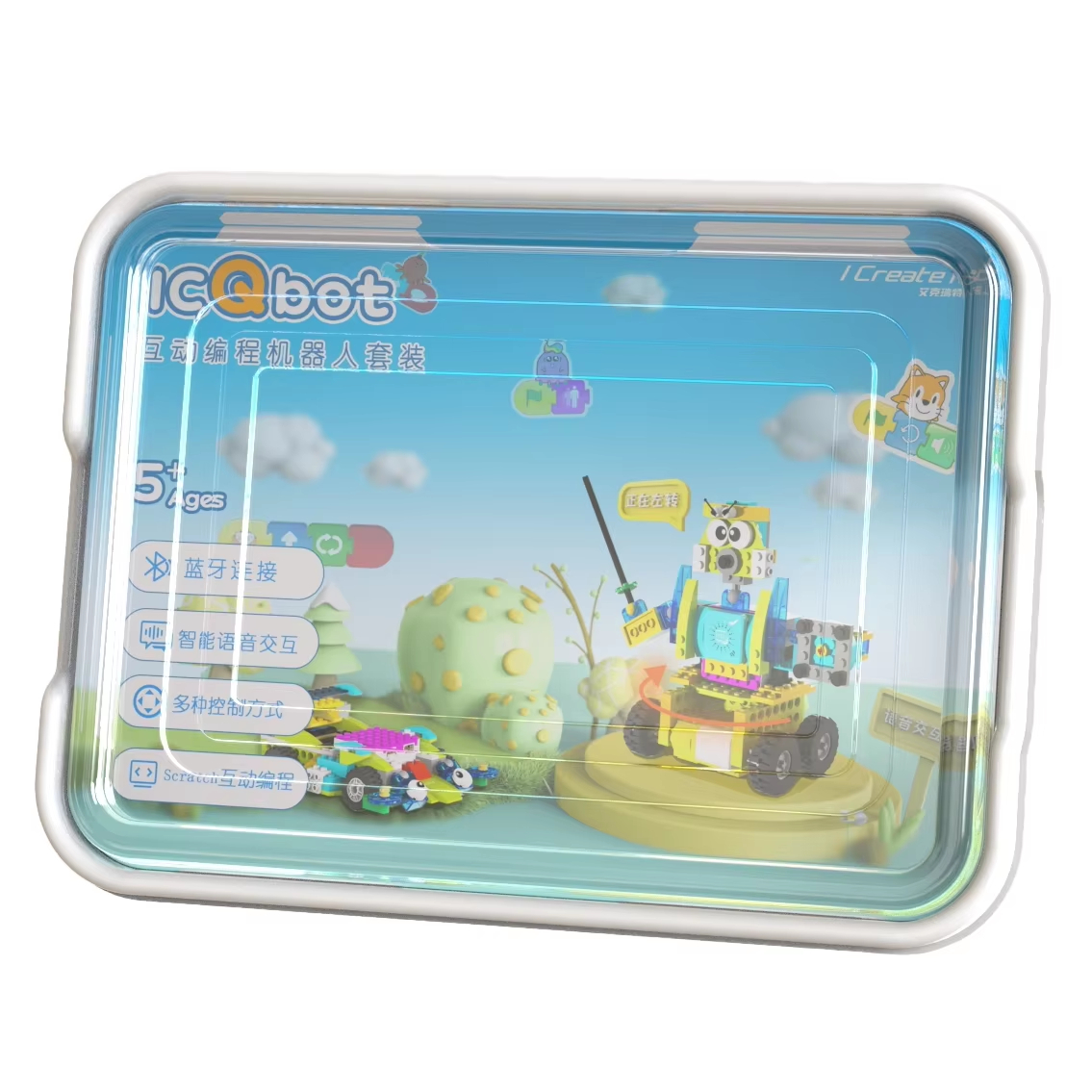 Children's Educational Interactive Coding Robot 1:8 Scale Model Toy for Learning Human-Robot Interaction Comes Box Packaging