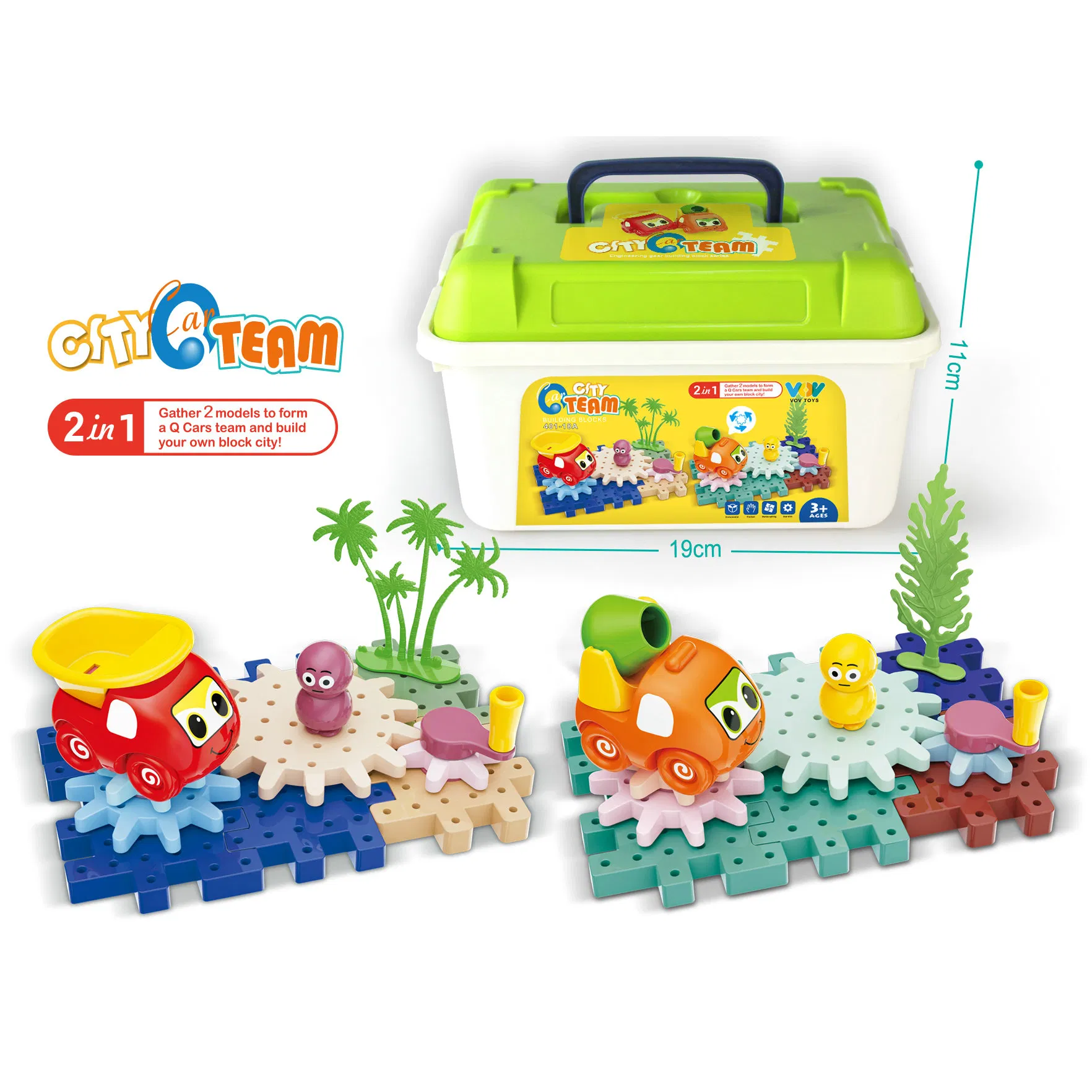 New Products Science and Education Rotating Gear Building Block Set for Kid Educational Toys