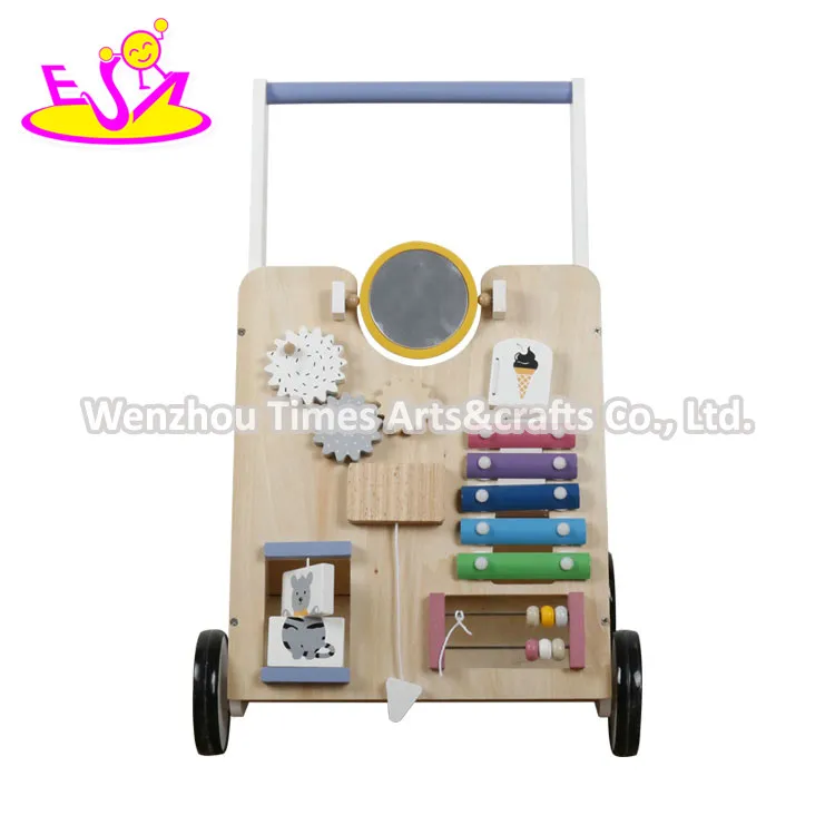 Early Learning Wooden Push Along Activity Walker W16e159b - View 2