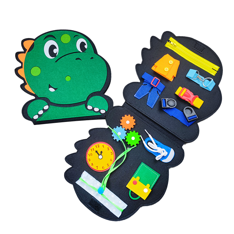 FUAN Children Toddlers Educational Felt Busy Board Animal Princess Montessori Sensory Learning Intelligence Development Toys