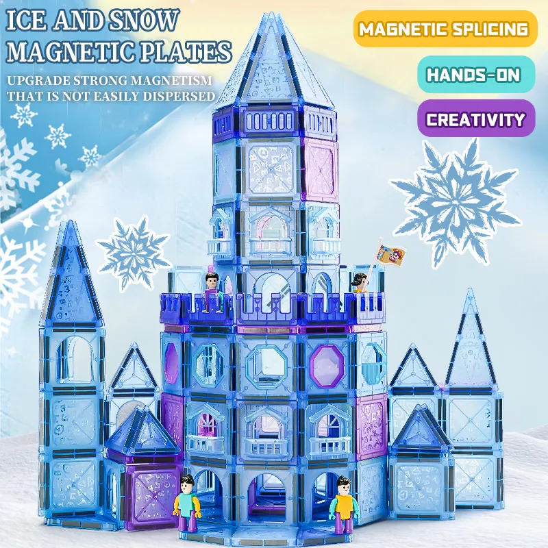 Magnetic Tiles 356PCS Kids Toys Classroom Sensory Toy for Toddlers Stem Learning Building Blocks
