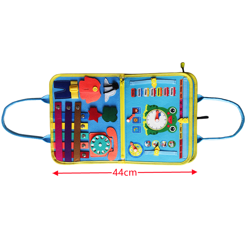Eco Friendly Felt Busy Board Fine Motor Skills Toys Montessori Sensory Toys for Autistic Children