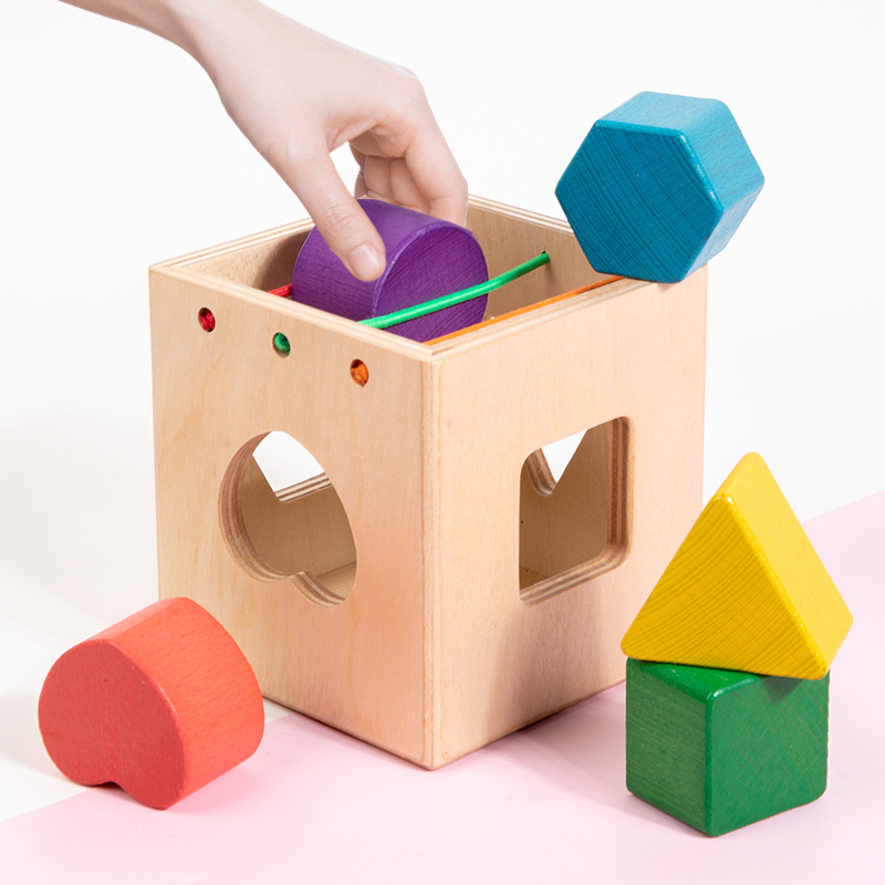 Wooden Shape Cognitive Toys Kids Montessori Toys Preschool Early Learning Educational Toys for Baby Toddlers