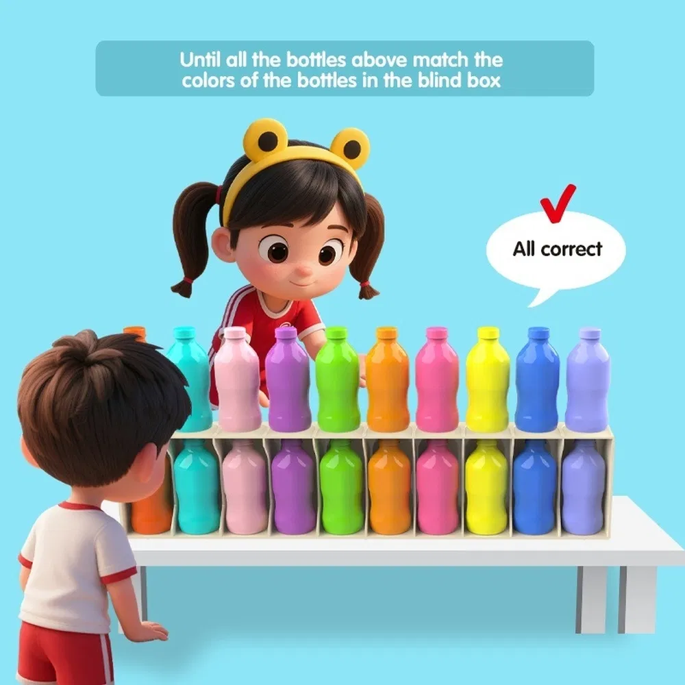 Educational Logic Puzzle Bottle Game for Kids Problem-Solving Ability Enhancement