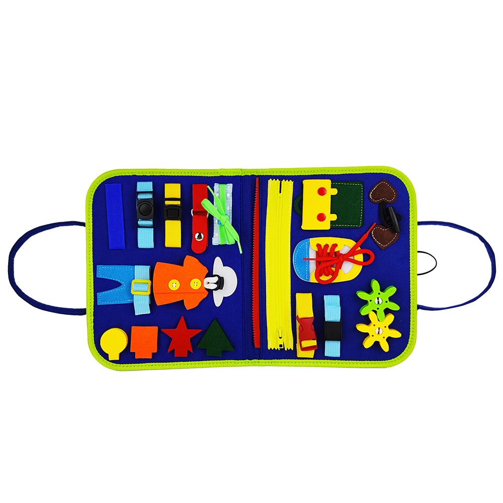 Kids felt busy board features